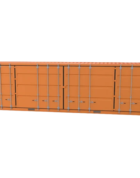 Container con abertura lateral 40pies  HC Open Side con 2 puertas