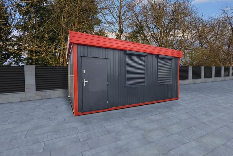 Contenedor de oficina doble (29,4m²) con baño - Imagen 2