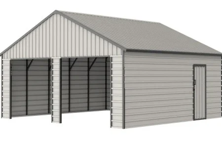 Garaje metálico 21x19FT – Espacio robusto para su vehículo y más