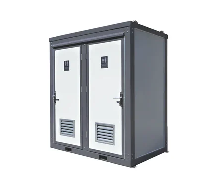 Palo de aseo portátil – 2 cabinas privadas