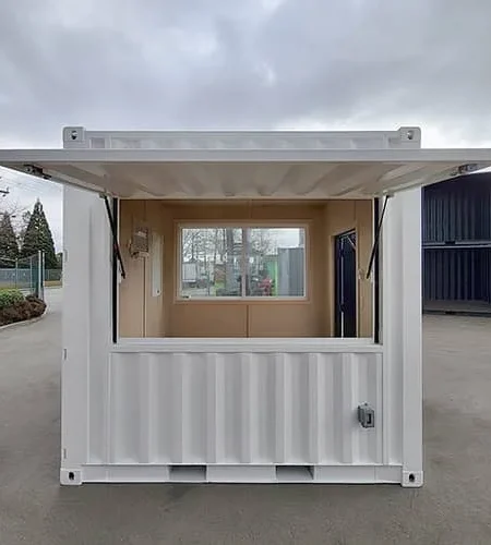 Contenedor de cafetería/bar de 10 pies Nuevo Blanco